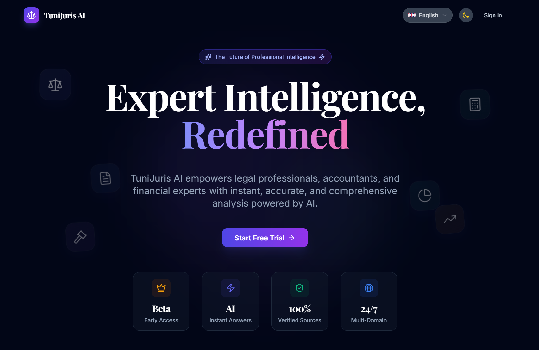 TuniJuris-AI: Multi-Domain Legal & Financial AI Assistant